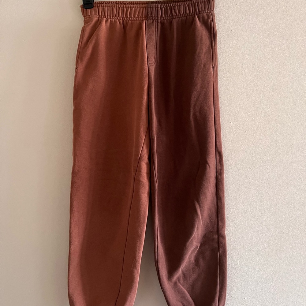 2 tone brown joggers